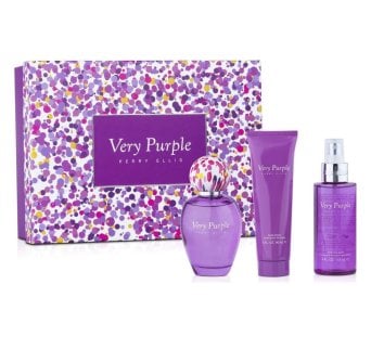 Perry Ellis Very Purple Edp 100Ml + Body Mist 118Ml + Bl 90Ml